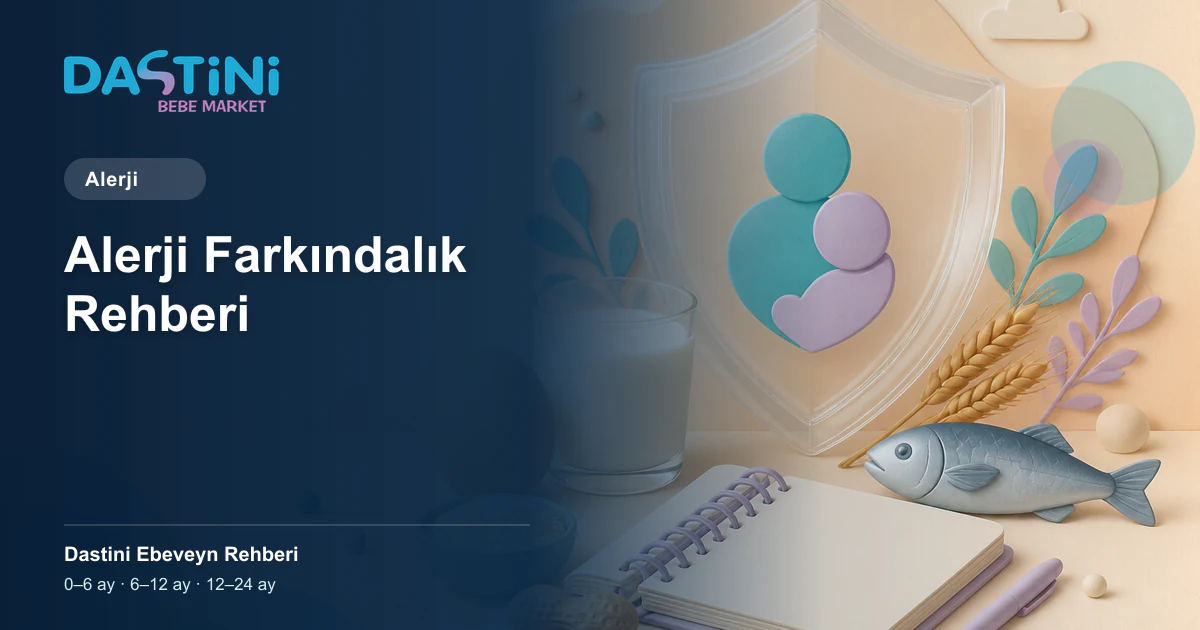 Alerji Farkındalık Rehberi için Dastini Ebeveyn Rehberi kapak illüstrasyonu