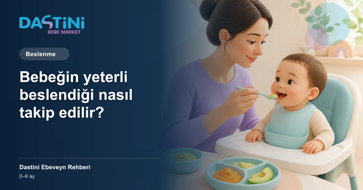 Bebeğin yeterli beslendiği nasıl takip edilir? için Dastini Ebeveyn Rehberi kapak illüstrasyonu