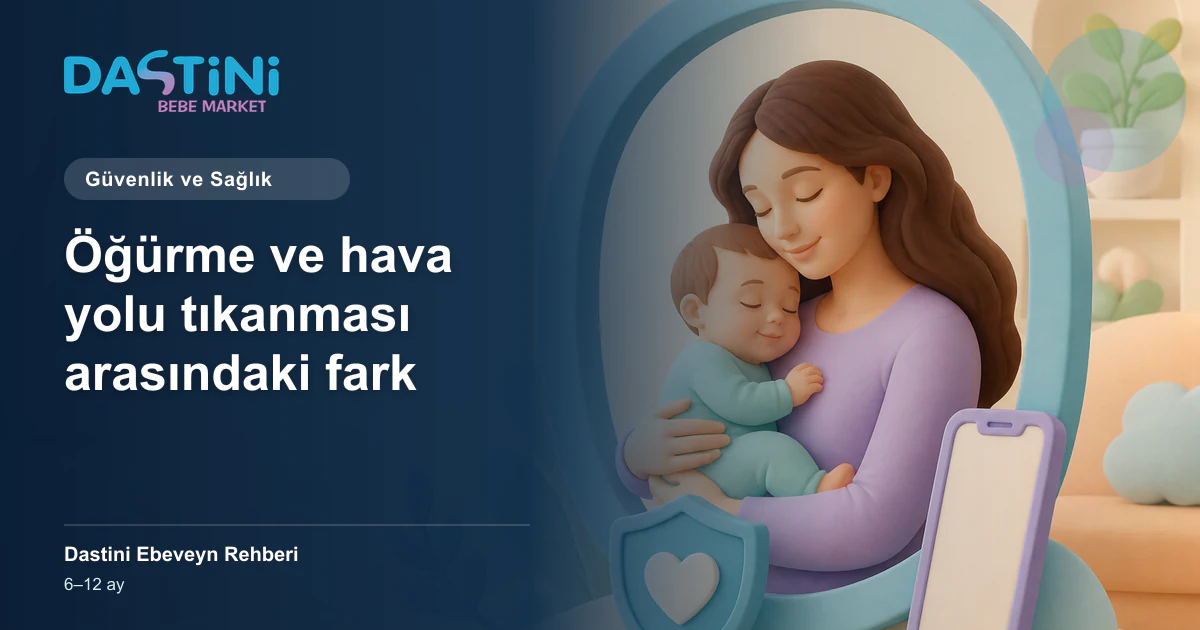 Öğürme ve hava yolu tıkanması arasındaki fark için Dastini Ebeveyn Rehberi kapak illüstrasyonu
